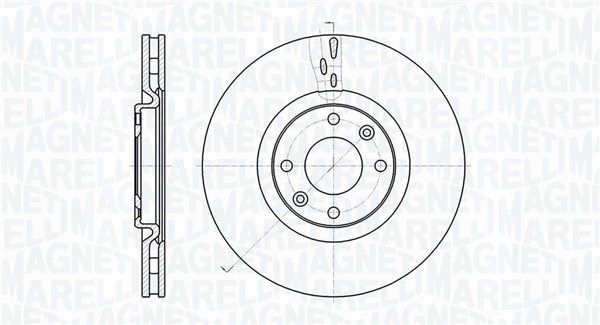 MAGNETI MARELLI Тормозной диск 361302040508